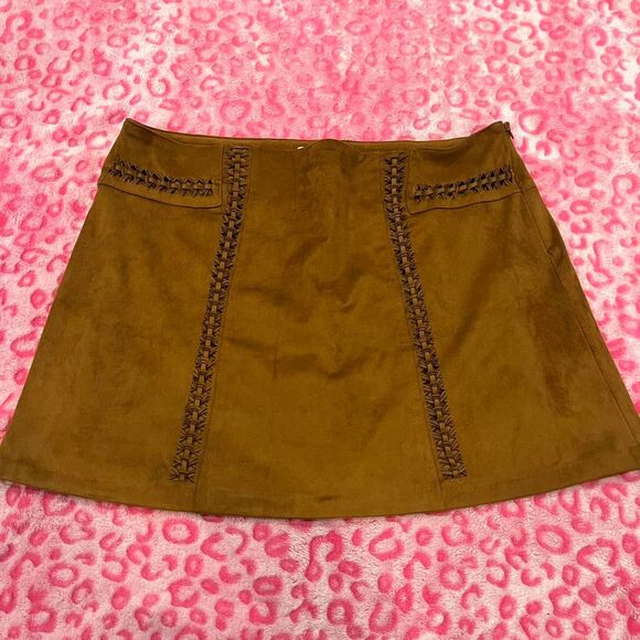 Cato Women's Brown and Tan Skirt - Picture 1 of 4